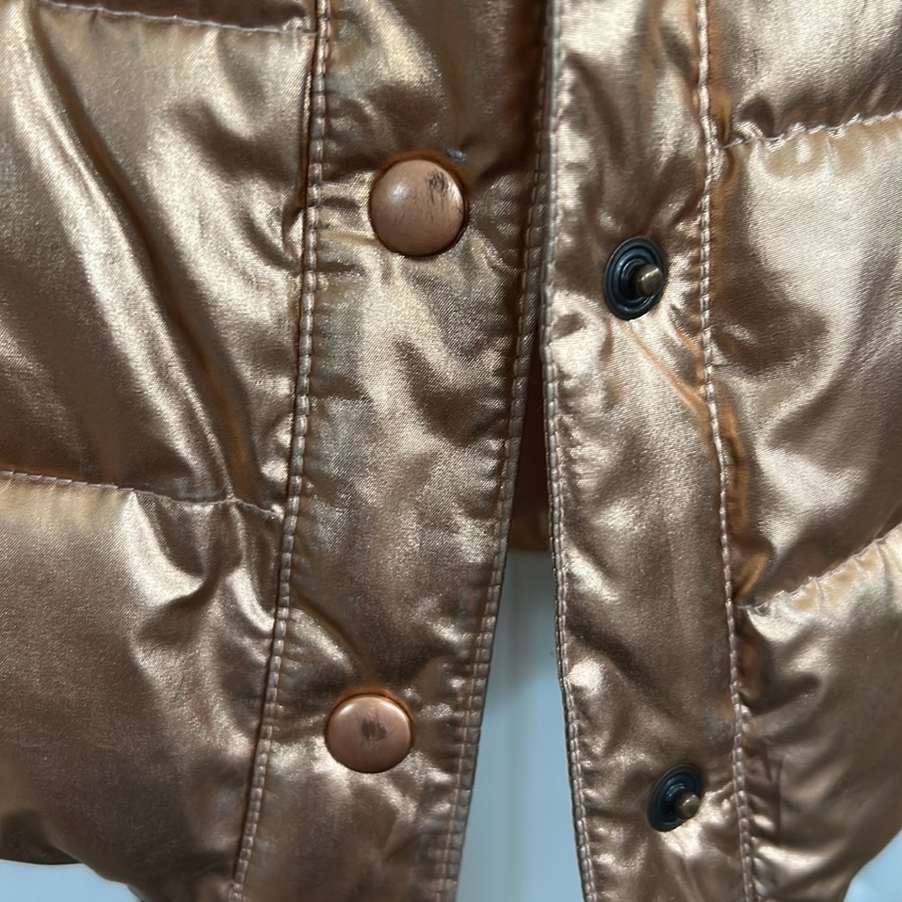 Janie And Jack Metallic Puffer Jacket - Picture 4 of 7
